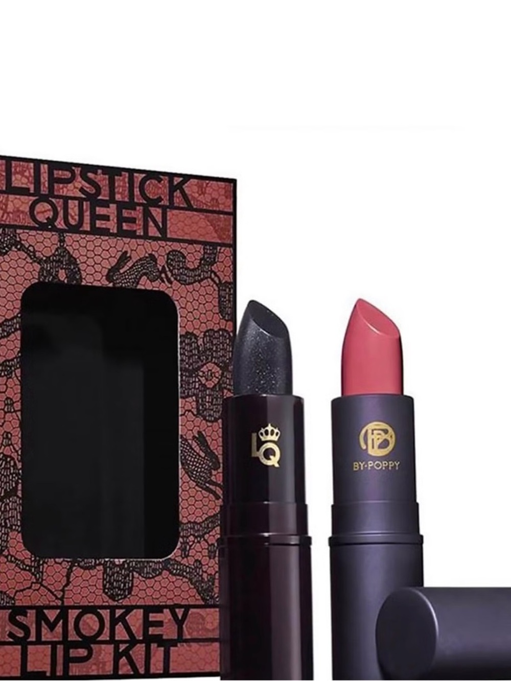 Lipstick Queen Lip Kit — Shimmer Black & Dusty Rose